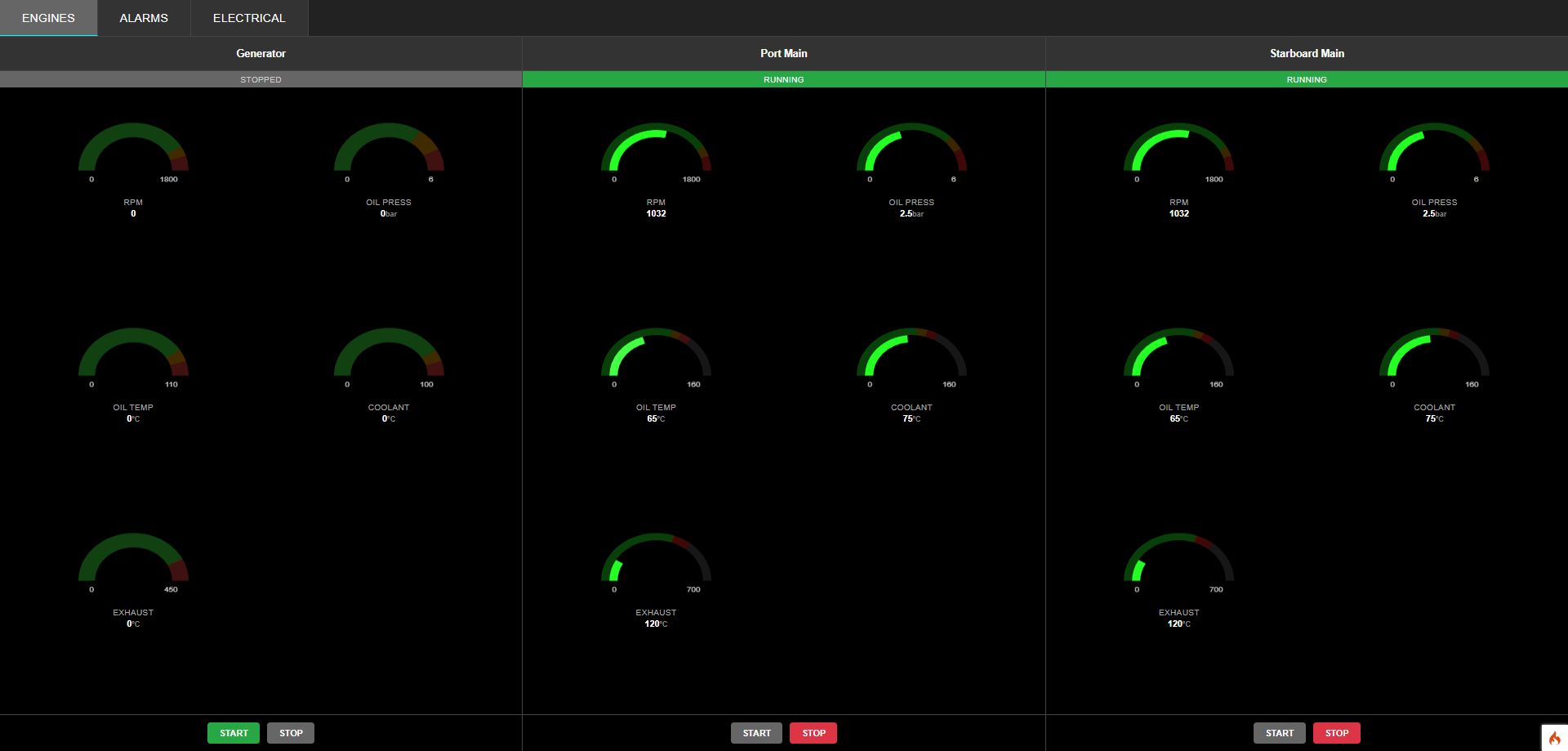 Instruments Screenshot